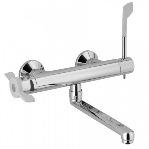 Ability Line Thermostatic Wall Fitted Sink Tap